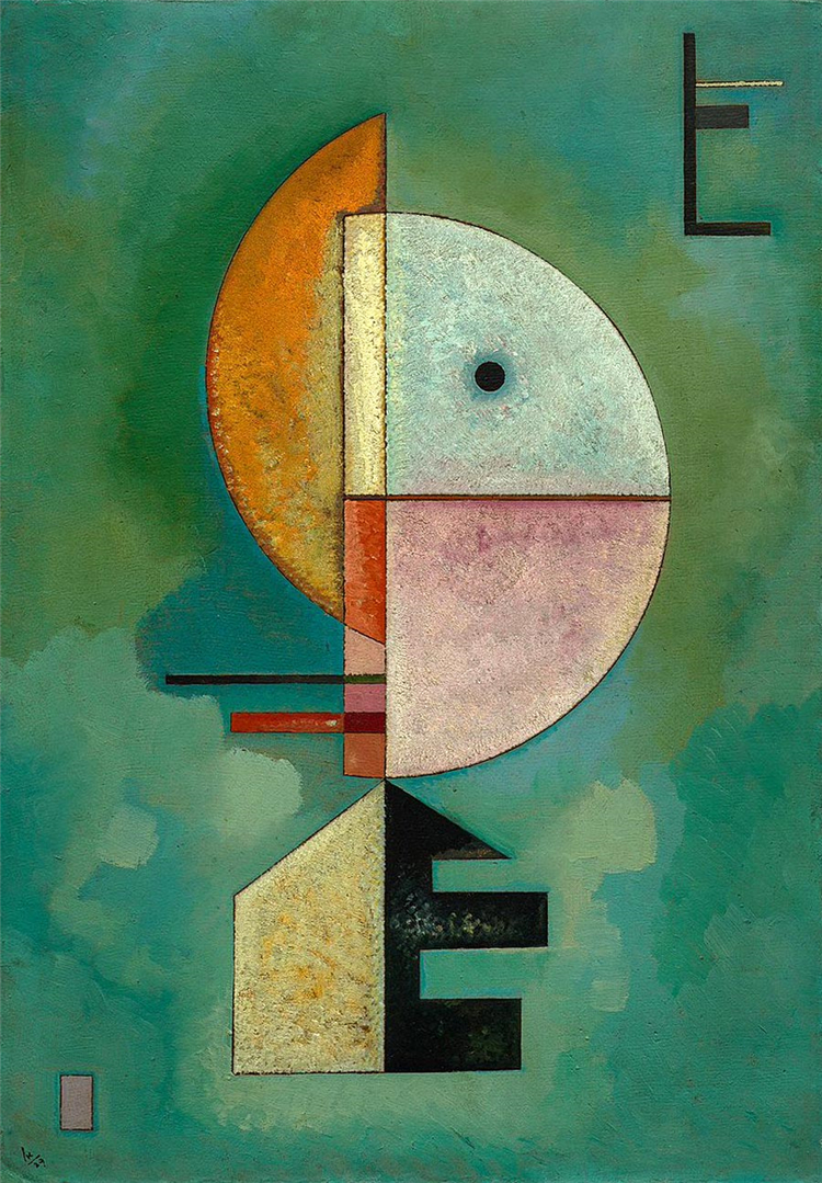 Upward 1929 Wassily Kandinsky Abstract Canvas Oil Painting